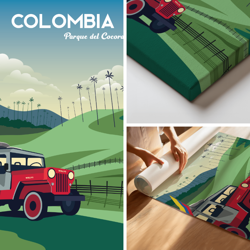 Colombia - Parque del Cocora - Wall Art - Colombian art